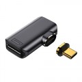 Adapteris USB C → DisplayPort 8K, 60Hz (K-L) kampu magnetinis 